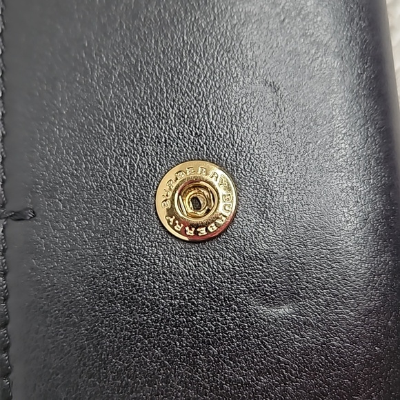 BURBERRY BLACK LEATHER CONTINENTAL WALLET - Picture 8 of 8